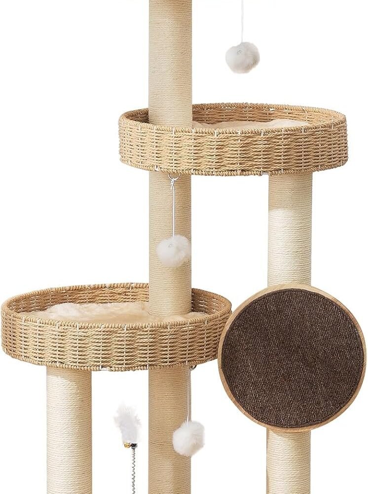 Solid Wood Cat Tower